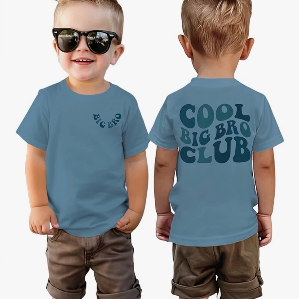 Big Bro Club Kids Blue T-Shirt
